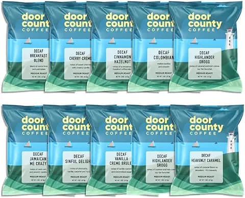 Door County Coffee Gourmet Flavored DECAF Sampler