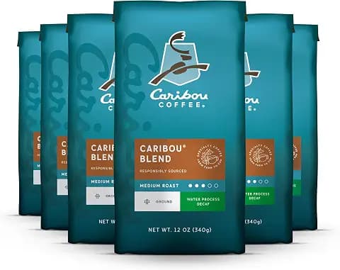 Caribou Coffee Medium Roast Naturally Decaffeinated