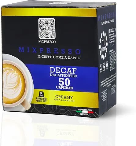 Mixpresso Decaf Coffee Espresso Capsules 100% from