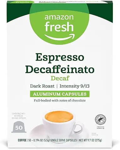 Amazon Fresh Espresso Decaffeinato Dark Roast