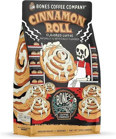 Bones Coffee Company Decaf Cinnamon Roll