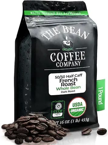 The Bean Organic Coffee Co. Half Caff 50/50 French