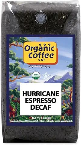 Organic Coffee Co. DECAF Hurricane Espresso Roast