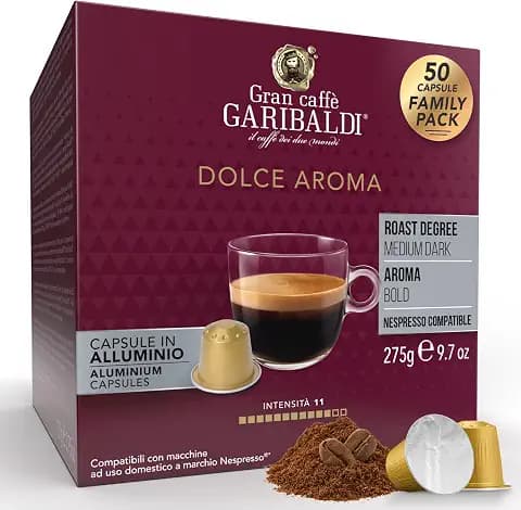 Gran Caffè Garibaldi Dolce Aroma Espresso Capsules