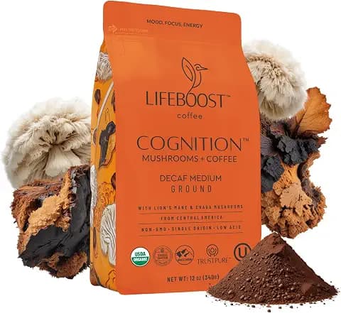 Lifeboost Cognition Decaf Focus Coffee for Calm