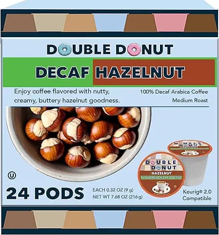 Double Donut Coffee Hazelnut Decaf